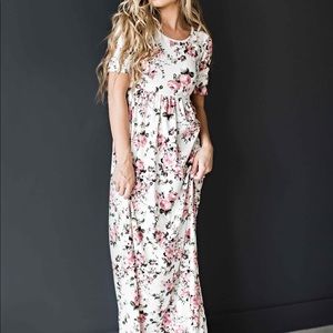 Jessakae maxi snow rose dress